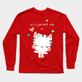 it's a purrfect day Long Sleeve T-Shirt